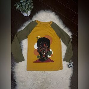 Black History Month long sleeved tee sz Large (12/14)